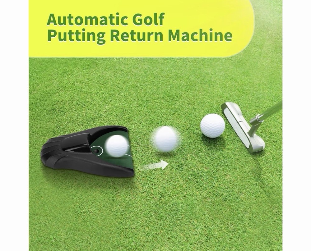 Dashing Putt and Return Automatic Ball Return Indoor Golf Putting Practice Cup