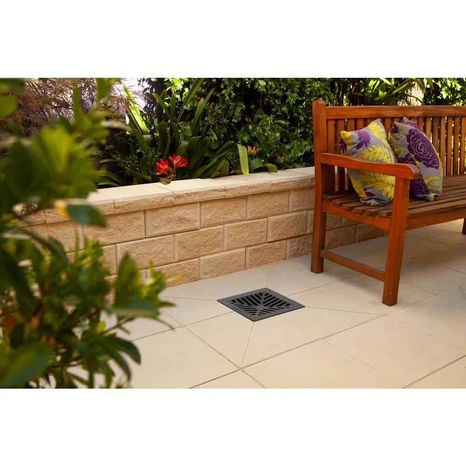 RELN Storm Vortex 9" Low Profile Catch Basin Complete with Black Concave Grate