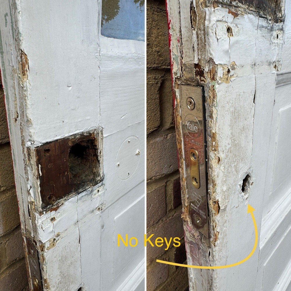 Reclaimed Victorian Wooden Panel Front Door 2080 x 853mm