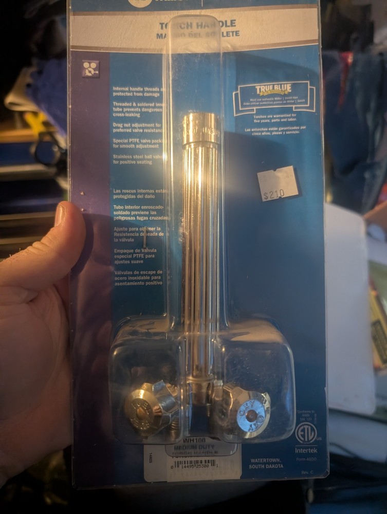 Miller Smith WH100 Medium Duty Torch Handle