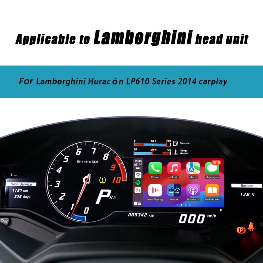 Wireless Carplay Android Auto Interface For Lamborghini Huracan LP610 2014-2018