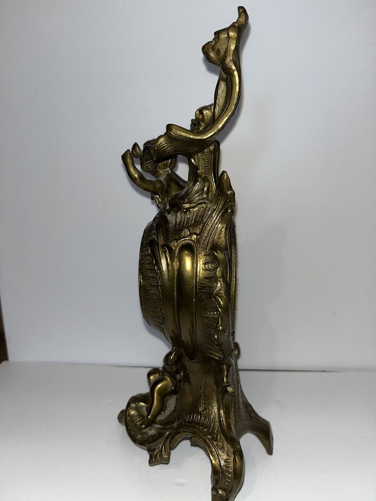 Antique Bronze West Germany Beautiful Rare Mercedes Clock
