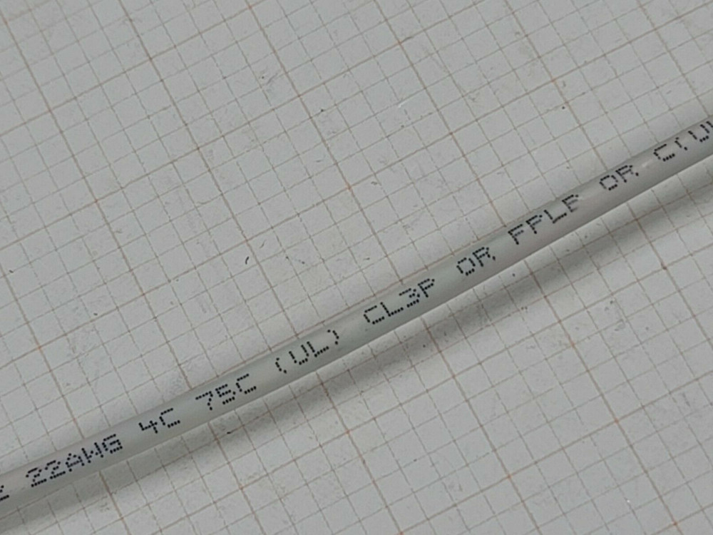 Lake Cable P224C 22/4C Plenum Control/Communications Cable CMP White /100ft