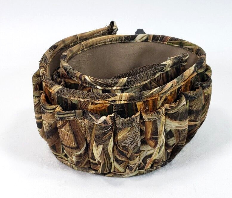 Mossy Oak Ammo Belt Holds 25 Shells Neoprene Adjustable Clip