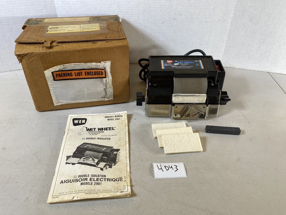 Wet Wheel Machine Wen Model 2901 Working 4D43