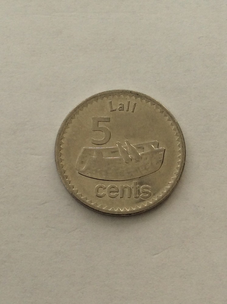 Fiji 5 cents 2014 as pictured. Free postage