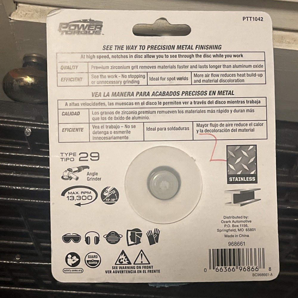 Power Torque Tools 4-1/2 Inch Diameter Flap Disc - PTT1042