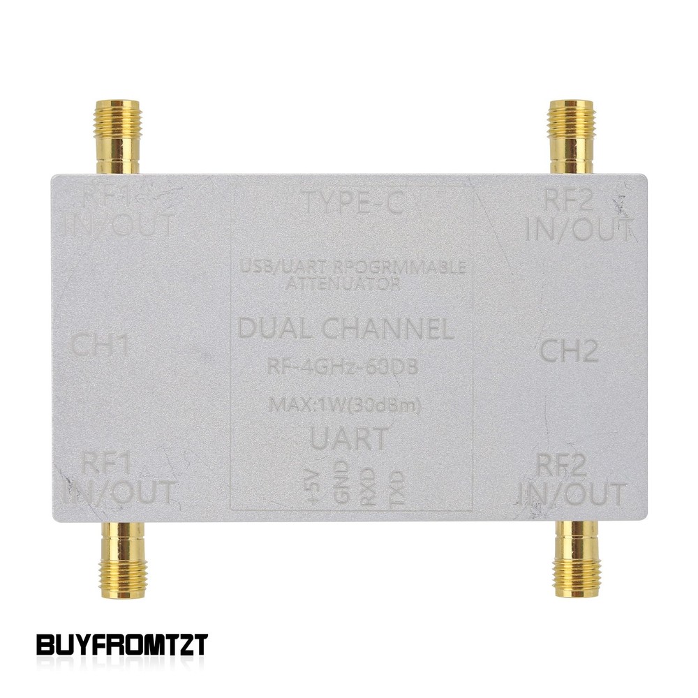 RF-4GHz-60DB Programmable Attenuator RF Attenuator (Main Unit + Type-C Cable)