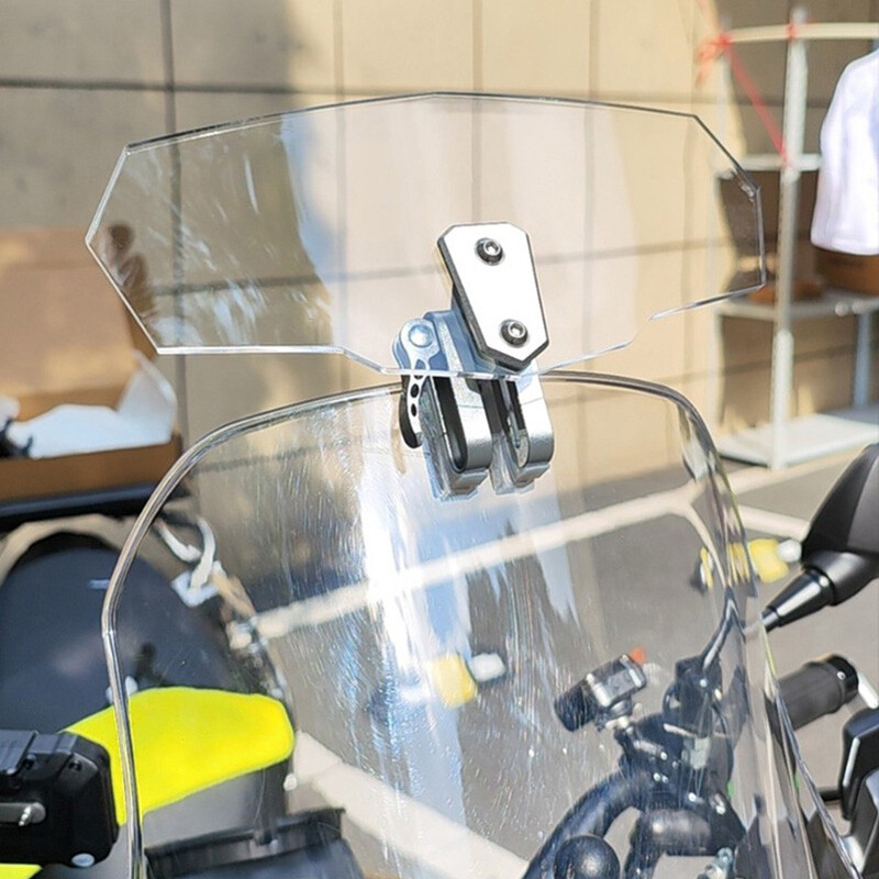 Universal Motorcycle Windshield Windshield Extension Clear Adjustable