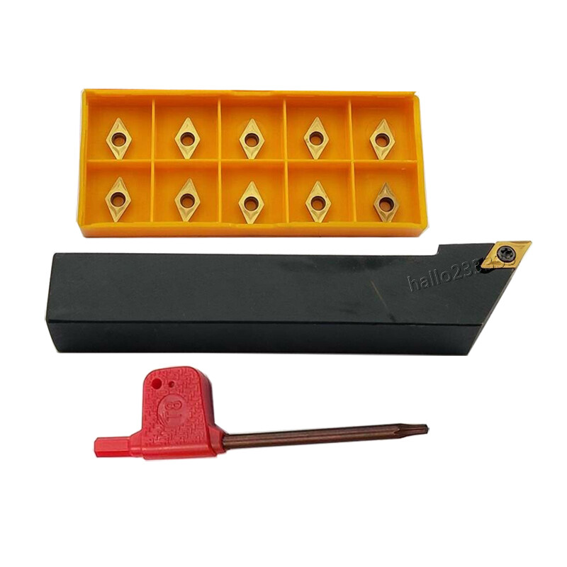 93° Left Hand SDJCL1616H07 External Turning Tool Holder + DCMT070204 inserts