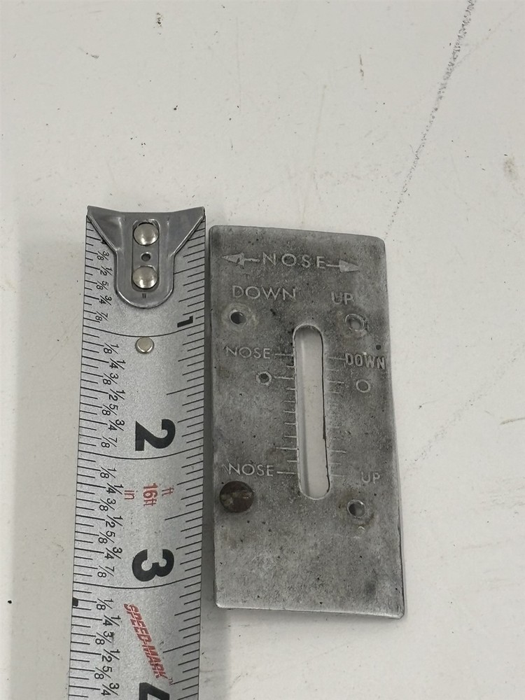 Luscombe Model 8 Trim Tab Indicator Plate 185009