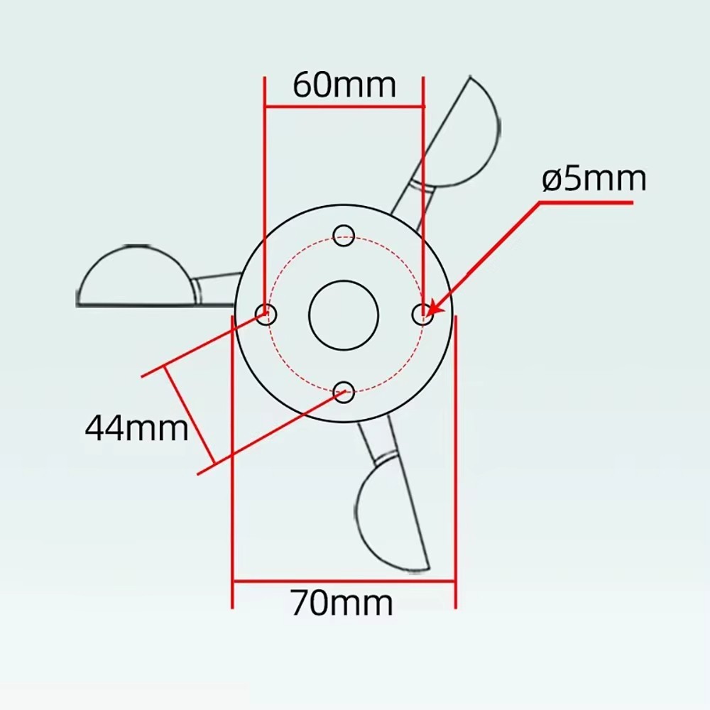 Polycarbonate Three-Cup Anemometer RS485 Wind Speed Sensor Transmitter 0-30M/S