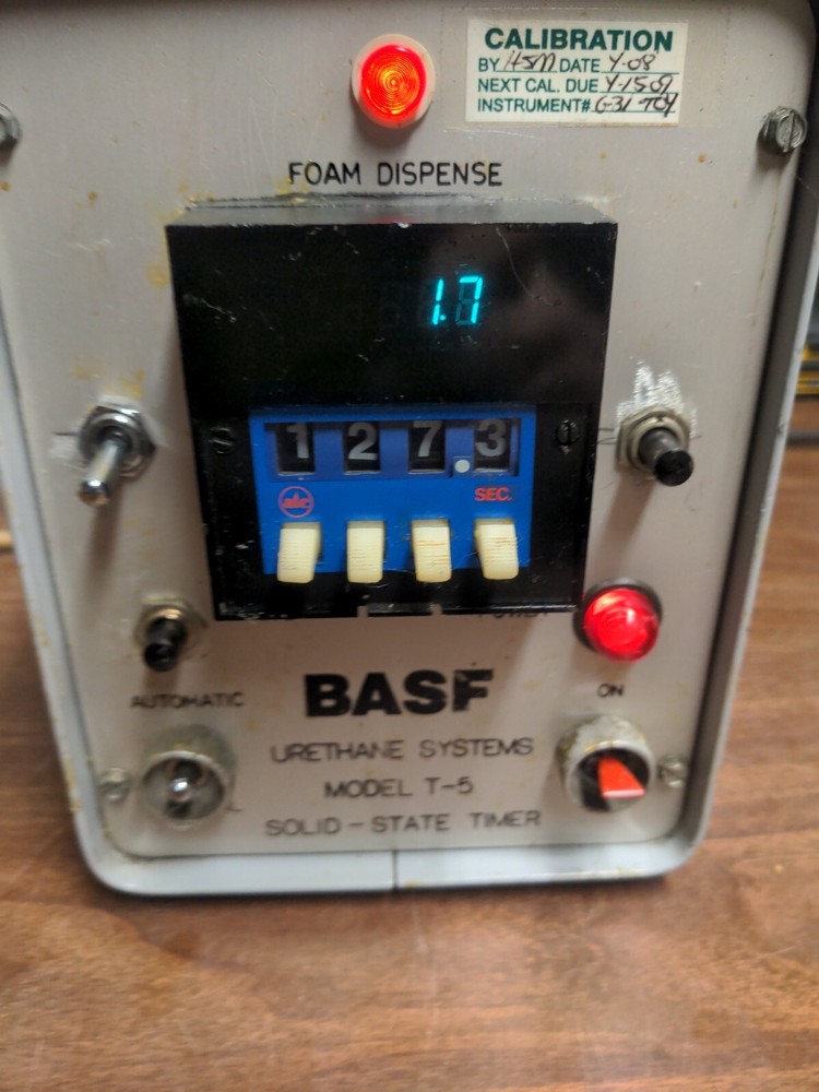 For Repair - BASF Urethane Systems Solid State Timer Model T-5 Foam Dispense