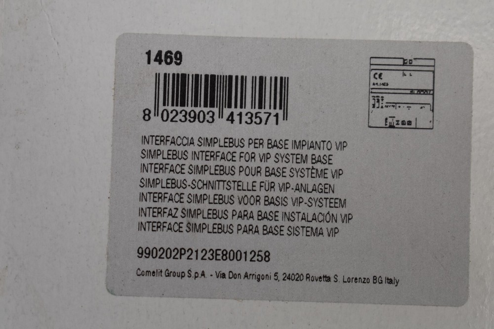 Comelit Simplebus Interface For VIP System Base 1469 Video Entry Device