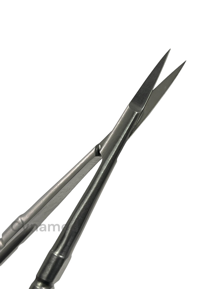 Castroviejo Scissors 6" Straight Micro with Gold Handle - Sharp Tips - German