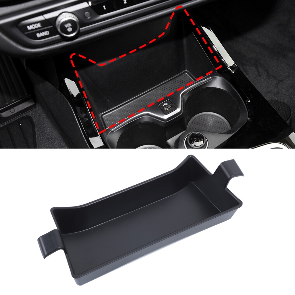 ABS Black Gear Shift Console Front Side Storage Box Tray For BMW 2 Series 2020+