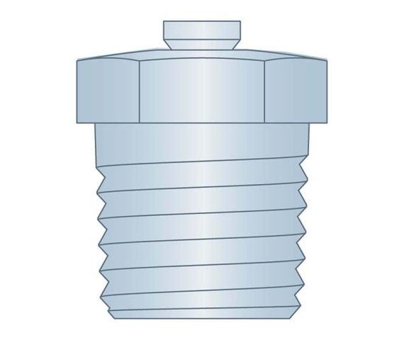 Grease Fitting Top Vent Fitting 1/4-18PTF CS Z3 (4 Pieces)