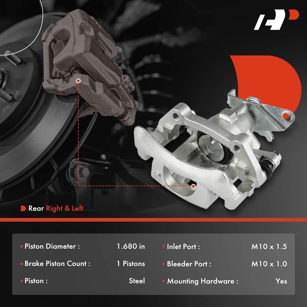 A-Premium Disc Brake Calipers Assembly with Bracket Compatible with Ford Thun...
