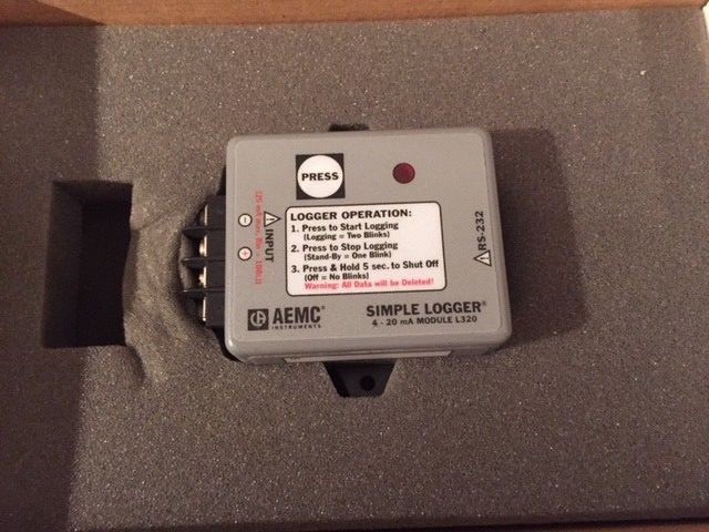 AEMC Instruments 2113.97 Simple Logger L320 DC Current 4-20mA DC Input OEM