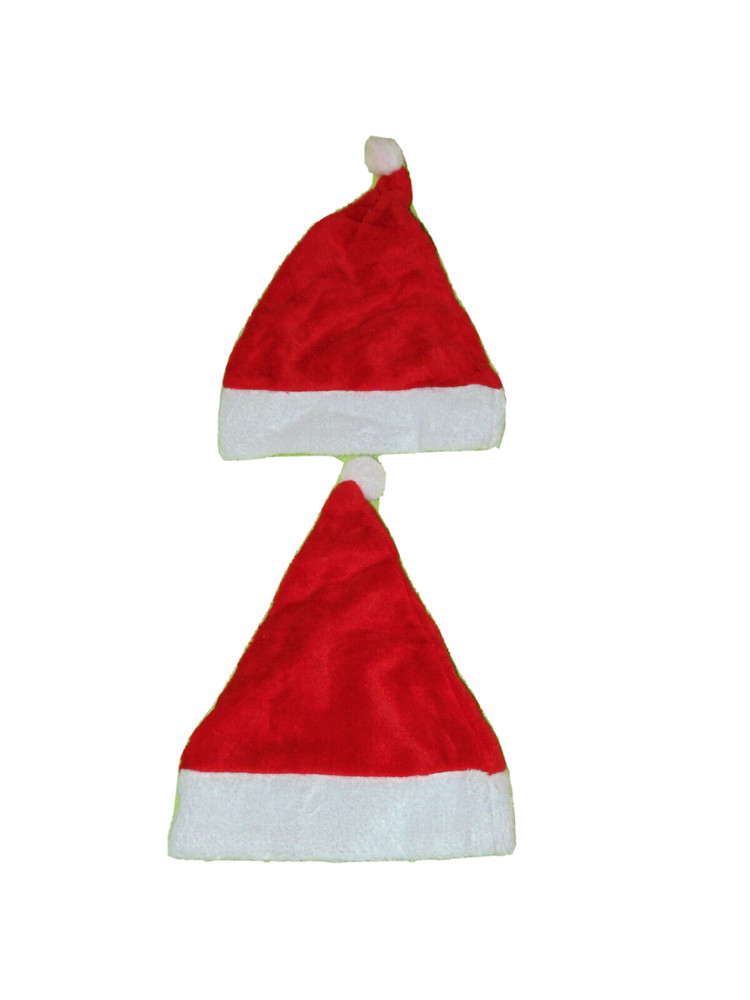 Two Santa Hats New Small Medium Adult