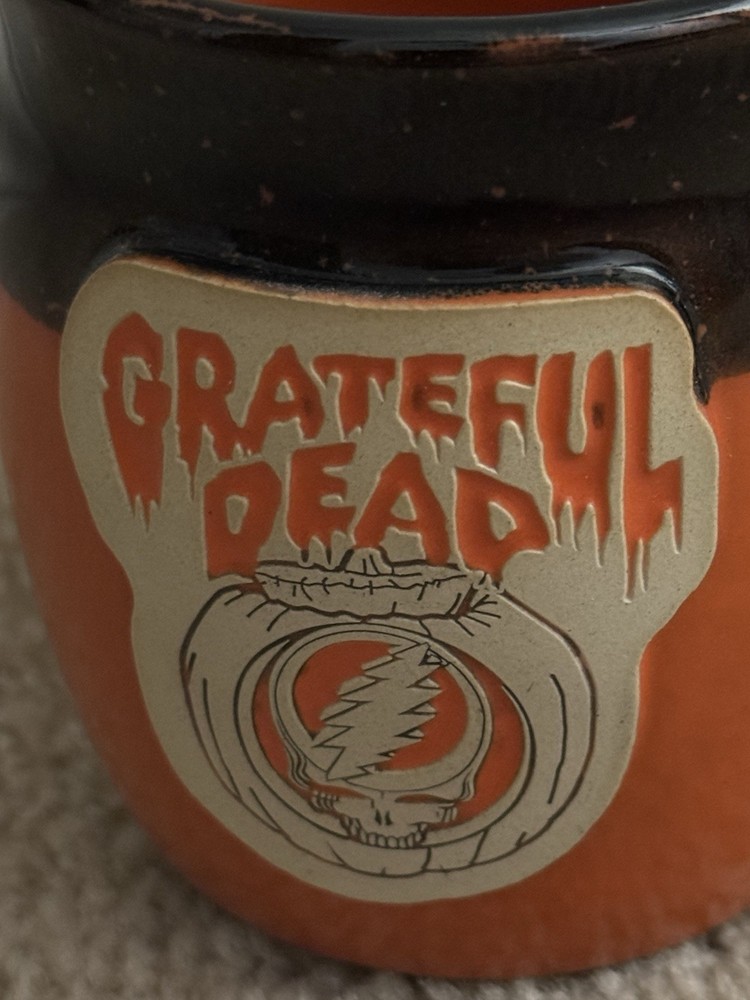 Grateful Dead SYF Pumpkin Java Taster Pottery Mug! Grateful Dead