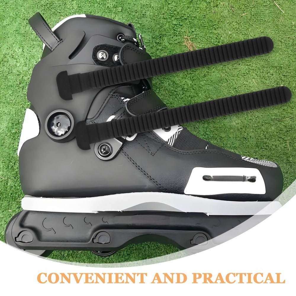 8 Pcs Strap for Cuff Buckle Replacement Instep Skates Black Support