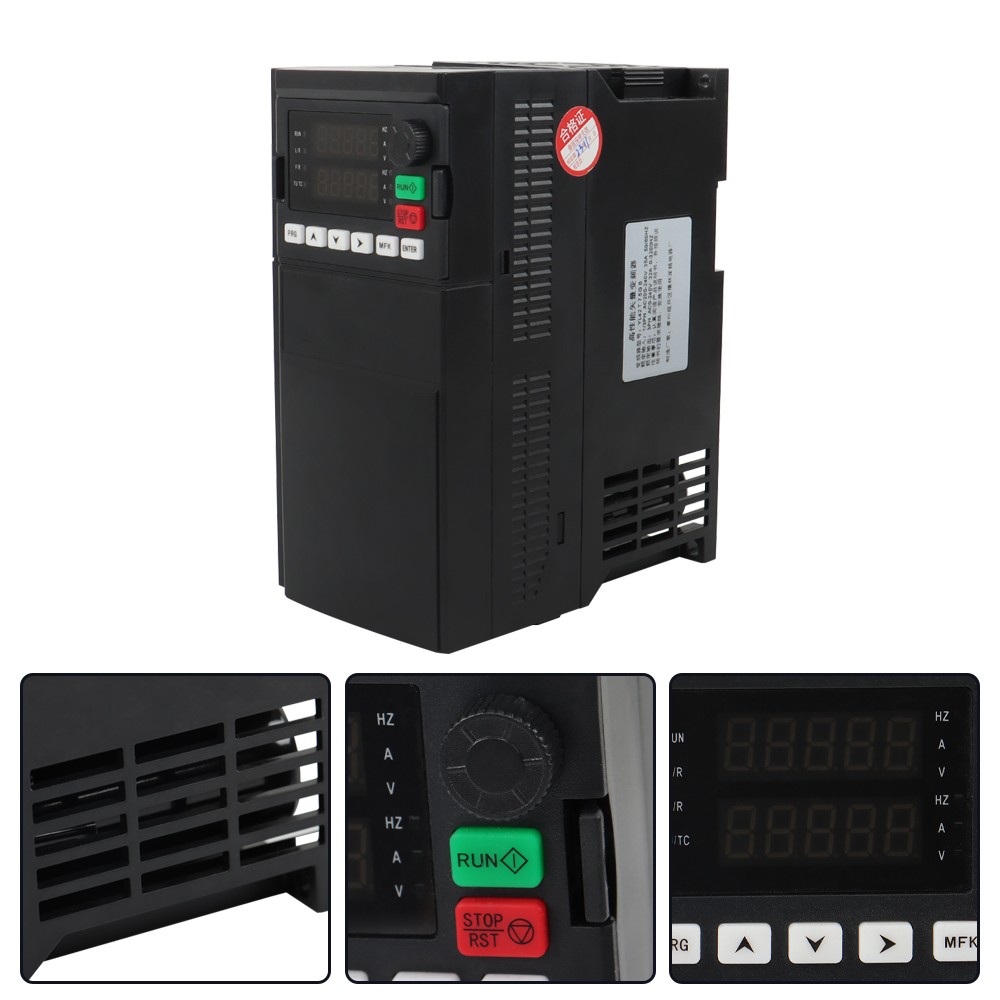 Single To 3 Phase 7.5KW 10HP 220V Variable Frequency Drive Inverter CNC VFD VSD