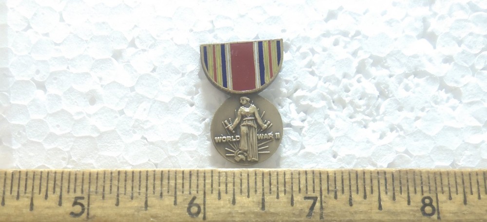 World War II Victory Mini Medal Pin