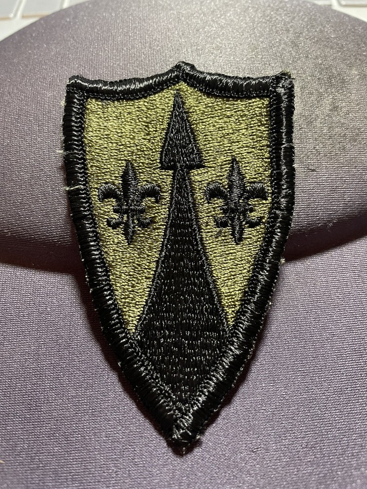 U.S. ARMY THEATRE SUPPORT COMMAND EUROPE PATCH; DATED 7/1973 SUBDUED