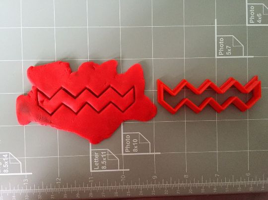 Chevron Cookie Cutter - Choose Your Size