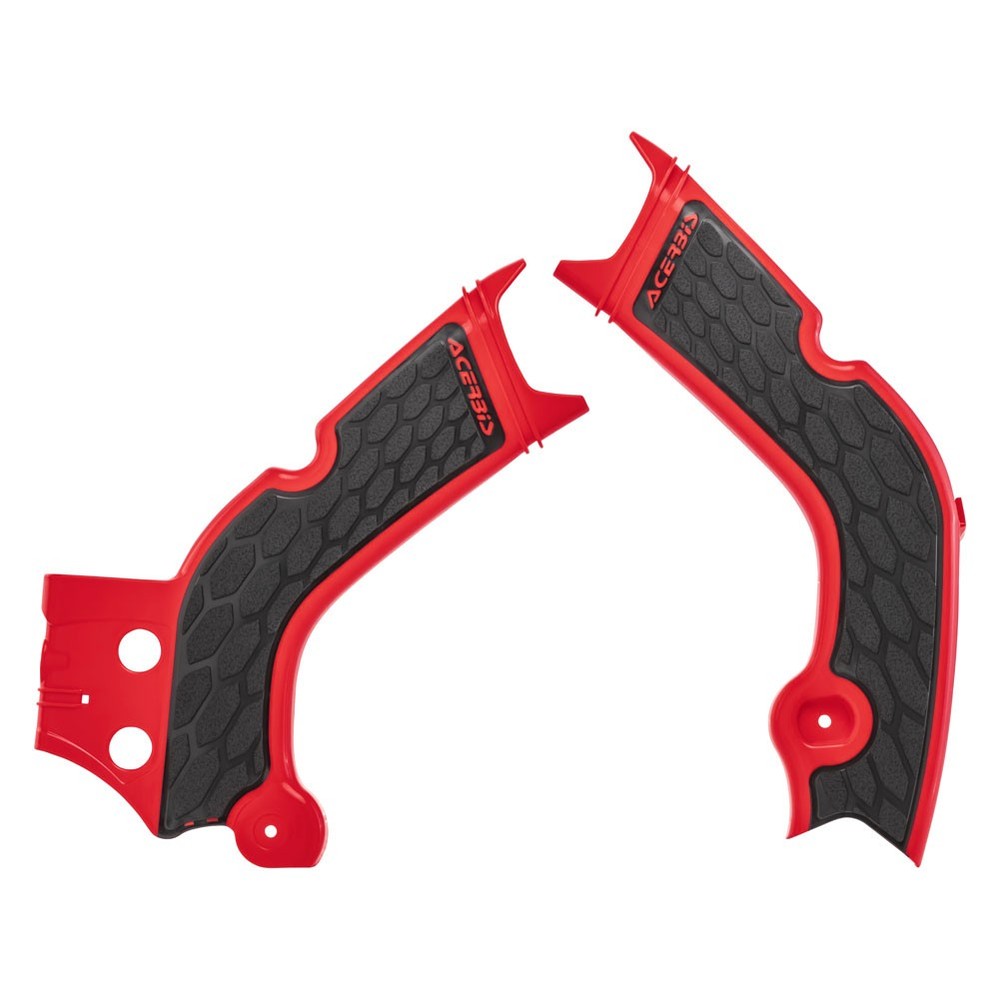 Acerbis X-Grip Frame Guards - Red/Black - Plastic