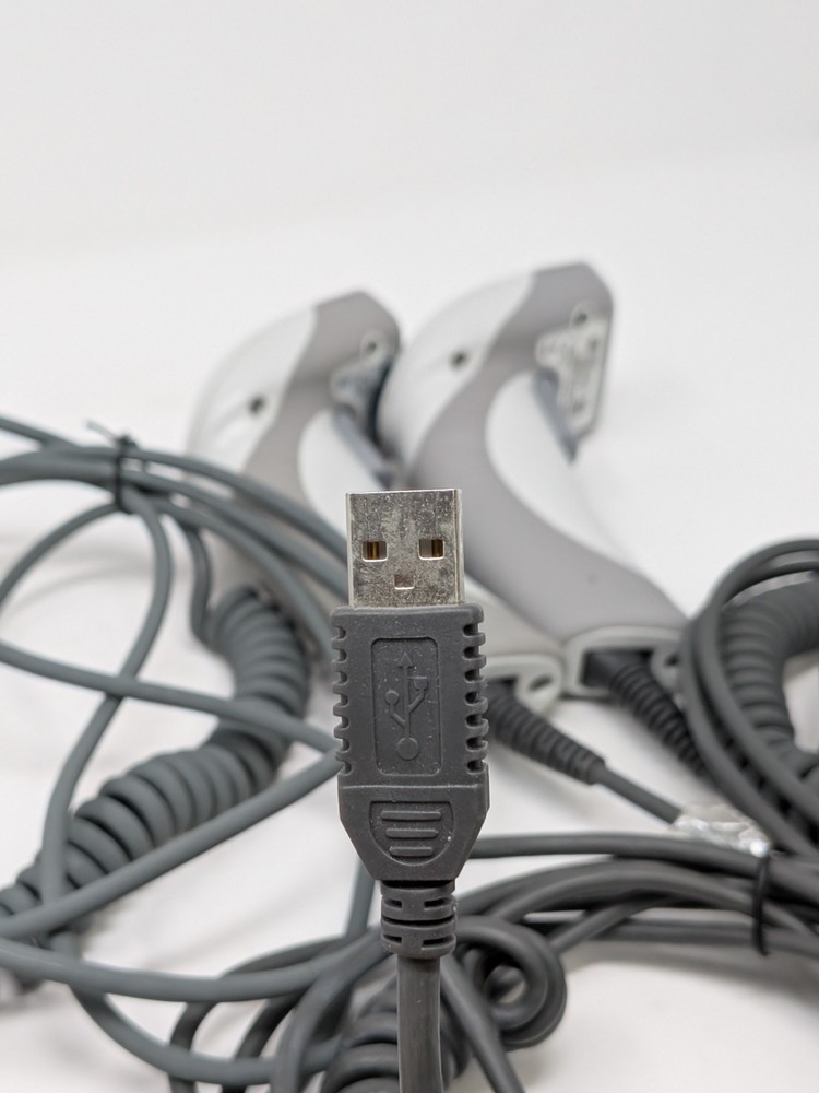 Code CR1411_02 Barcode Scanner Grey & Black Corded USB Handheld with Power Cable