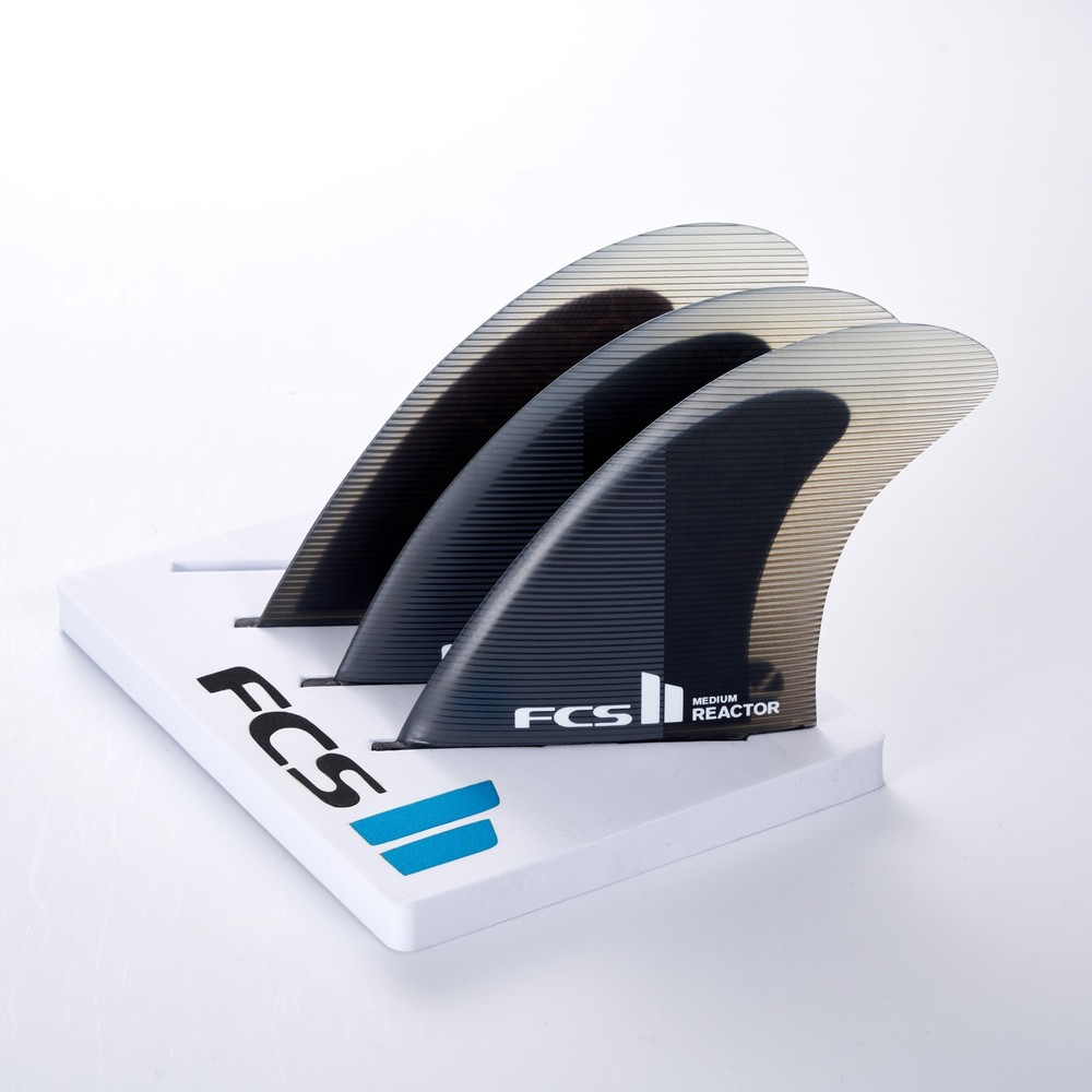 FCS 2 Reactor PC Tri-Fin Set Charcoal-Black M