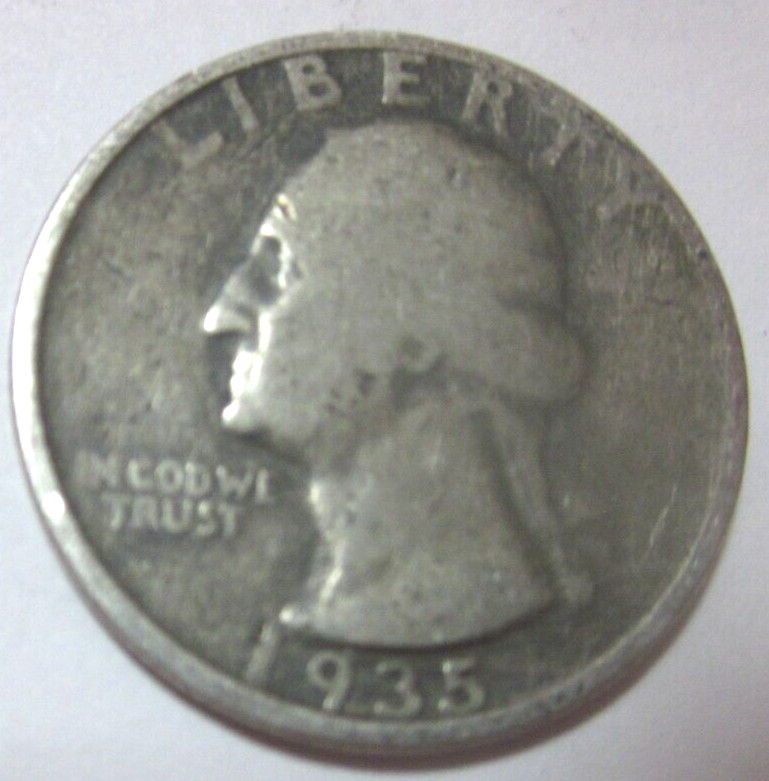 1935  Washington Silver Quarter  90% Silver