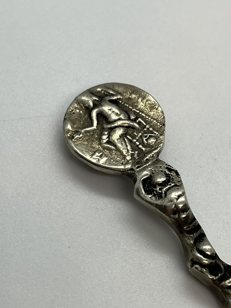 Vintage 800 silver small decorative spoon