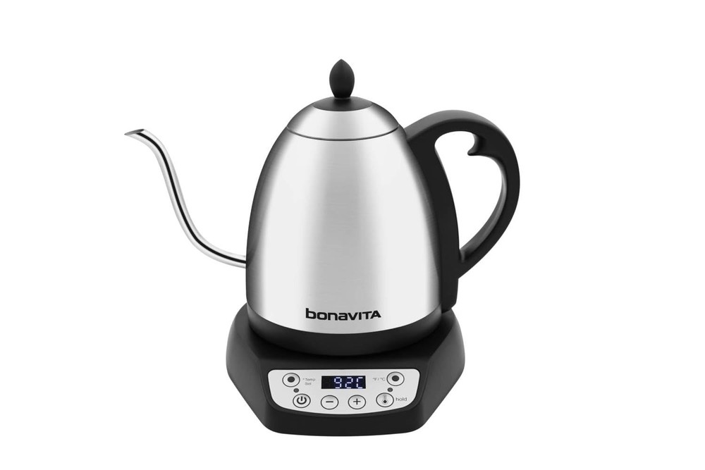 1L Digital Variable Temperature Gooseneck Kettle for Coffee Brew and Tea Prec...