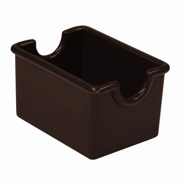Thunder Group PLSP032CH Brown Plastic Sugar Packet Holder - 1 Doz