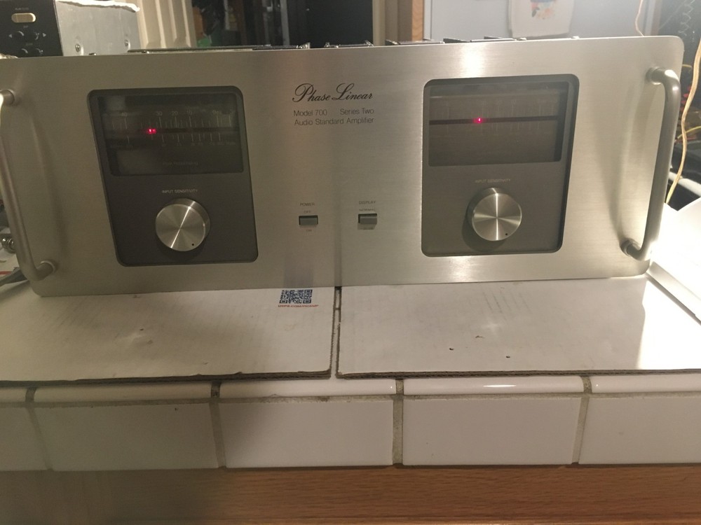 Phase Linear Model 700 Series Two 2 Power Amplifier, Uniquely Upgraded Restomod