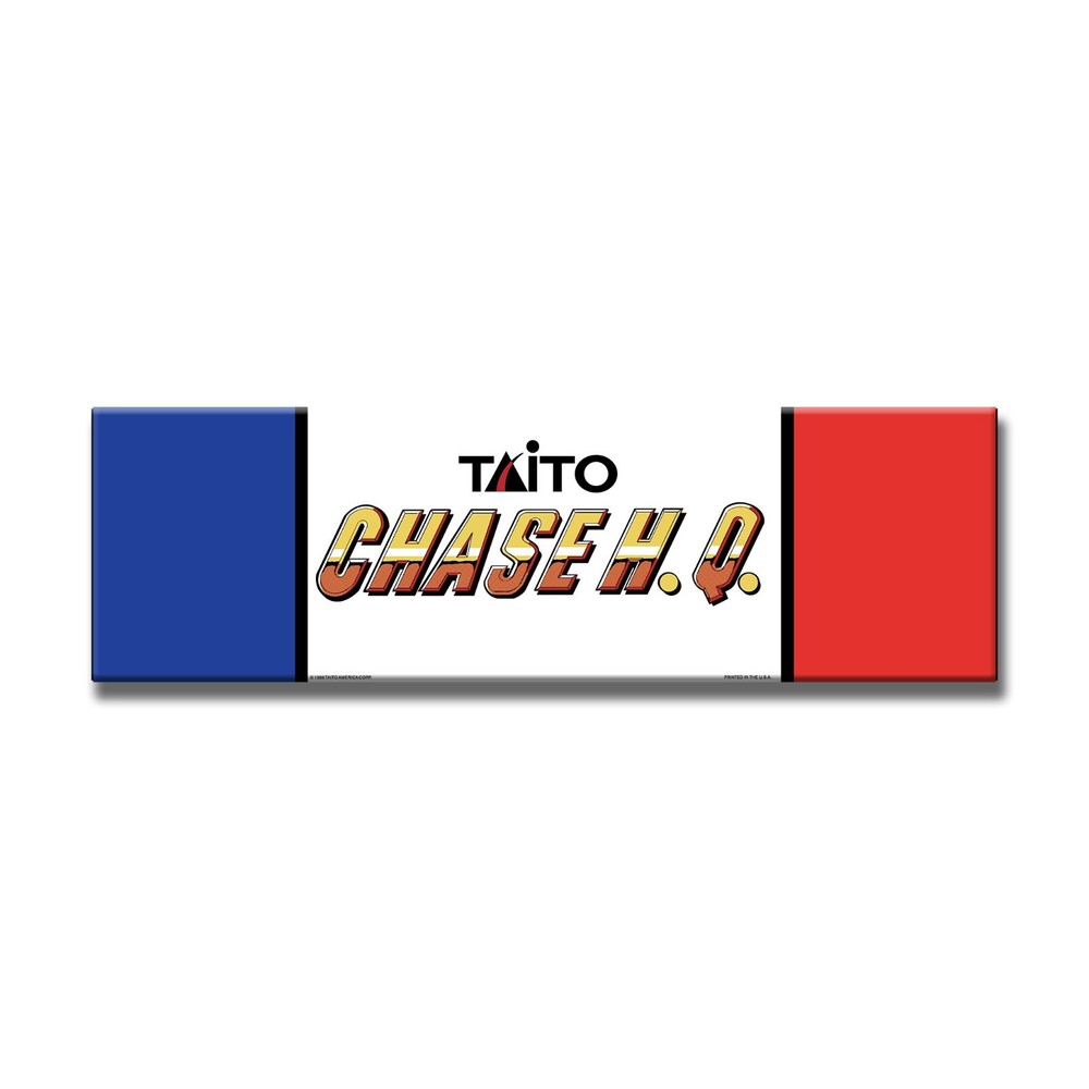 Chase H.Q. Premium Arcade Marquee Insert Reproduction Header/Backlit Sign