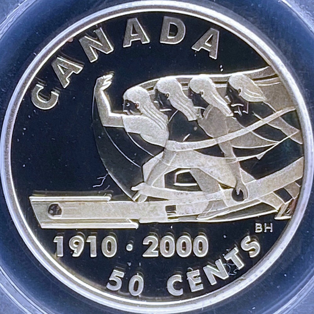 CANADA. 2000, 50 Cent, Silver - PCGS PR69 DCAM - Top Pop 🥇 Bowling