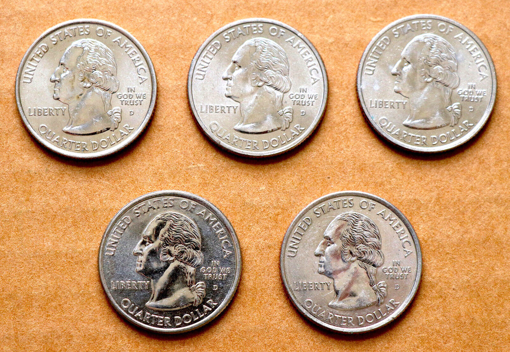2002 D all 5 State Quarters