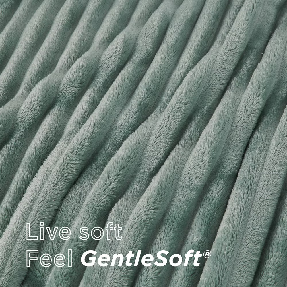 Bedsure Full/Queen Plush Blanket Green