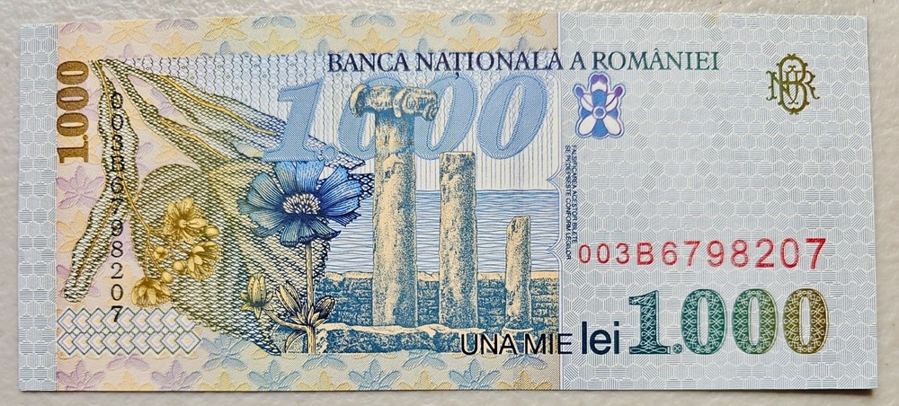 Romania 1000 Lei 1998 Unc