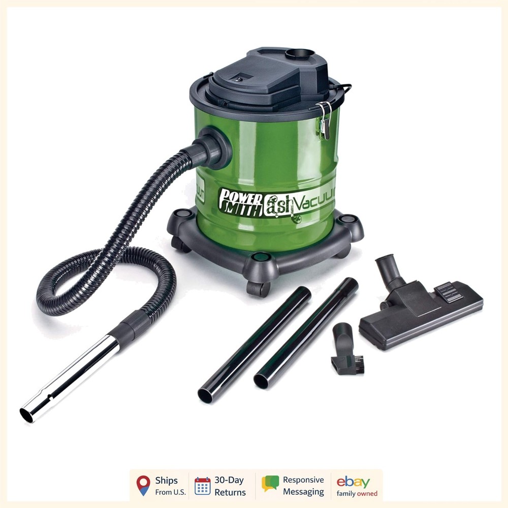 Corded Ash Vacuum with 16-Foot Cable and Replaceable Cartridge Filter System
