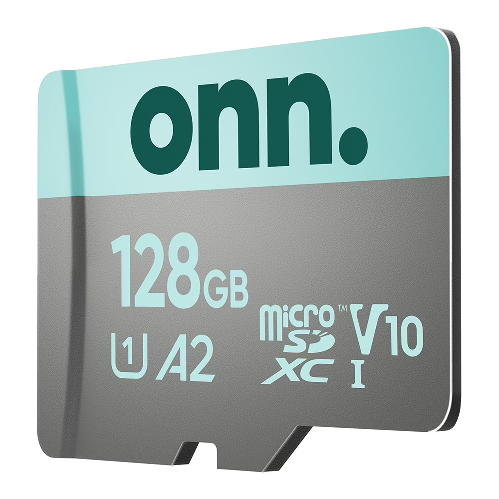 onn 128GB MicroSD Card Class 10 + Reader