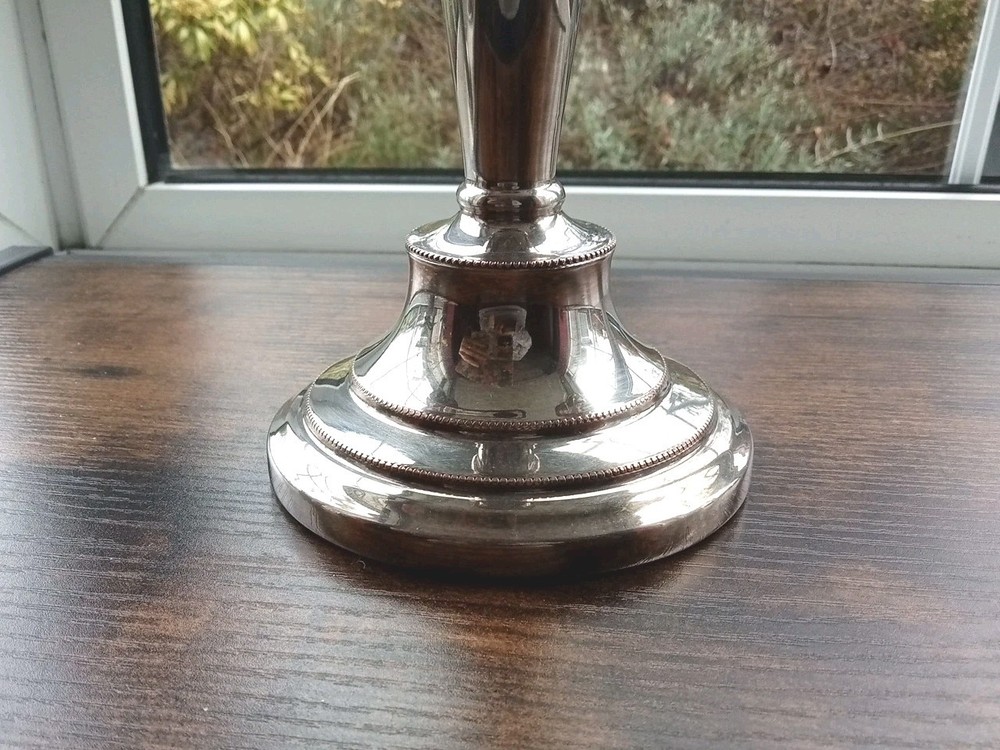 Vintage Three Arm Candelabra, Silver Plated 36 Cm