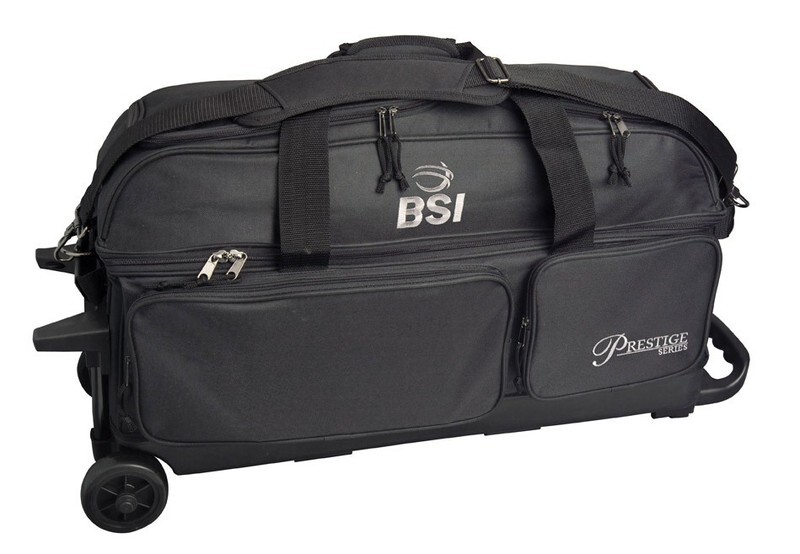 BSI Prestige 3 Ball Roller Bowling Bag Black