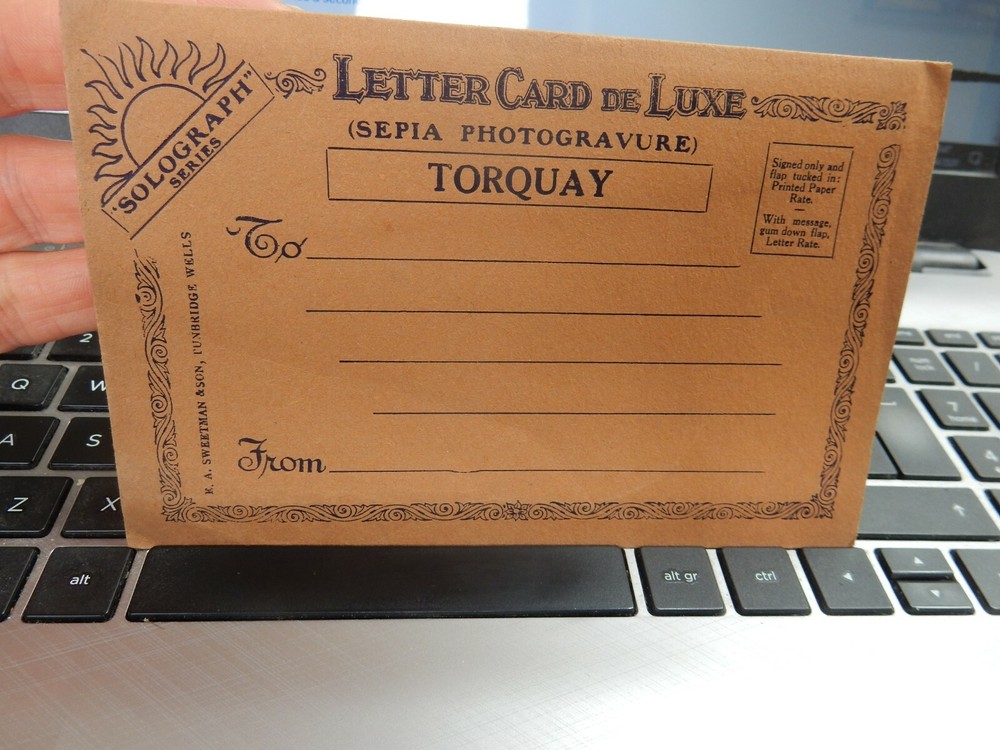 LETTERCARD   VGC  TORQUAY