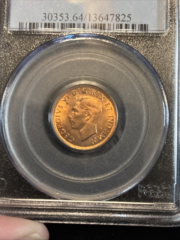 1940 Canada Penny Uncirculated Pcgs Ms64 Red Small Cent