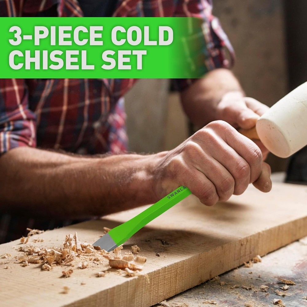 Professional-Grade Heavy Duty Cold Chisel Set - Ideal for Carpentry & Repairs